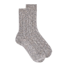 Gedrehte Socken aus recycelter Baumwolle - Beige