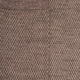 Damensocken aus Wolle mit Mikro-Punkten mit Glanzeffekt - Hellbraun | Doré Doré