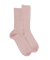 Damen Socken aus ägyptischer Baumwolle, elastisch, gerippt - Rosa
