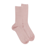 Damen Socken aus ägyptischer Baumwolle, elastisch, gerippt - Rosa