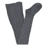 Strumpfhose aus Baumwolle für Kinder - Grau mit Punkte