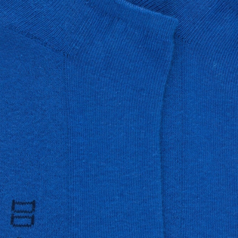 Herren Sneaker-Socken aus Baumwolle mit gepolsterter Sohle - Blau | Doré Doré