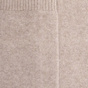 Lange Socken aus Wolle und Kaschmir für Damen einfarbig - Beige | Doré Doré
