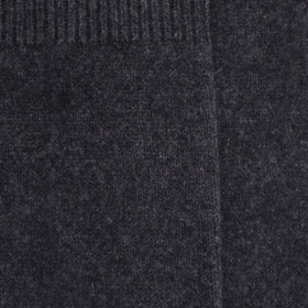 Lange Socken aus Wolle und Kaschmir für Damen einfarbig - Dunkelgrau | Doré Doré