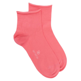 Söckchen mit Rollrand aus ägyptischer Baumwolle - Rose || Pink Doré Doré