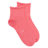 Söckchen mit Rollrand aus ägyptischer Baumwolle - Rosa
