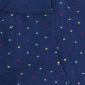 Socken aus Baumwolle mit Mikro-Polka-Punkten - Blau