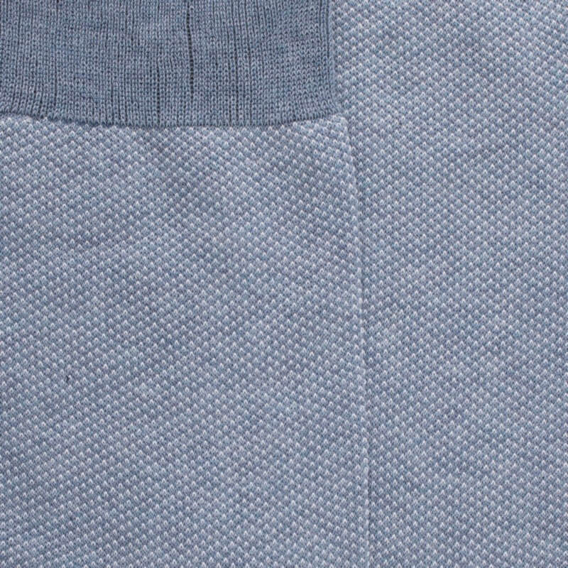 Herren Socken aus verstärkter Baumwolle, mit Caviarmuster - Eisblau | Doré Doré