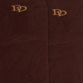 Herren Füßlinge aus feiner Baumwolle lisle - Brown | Doré Doré