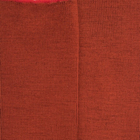Gerippte Damensocken ohne elastischen Bund aus Wolle - Orange | Doré Doré