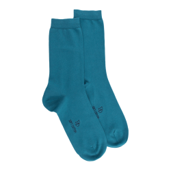 Damen Socken aus feiner ägyptischer Baumwolle - Blau | Doré Doré