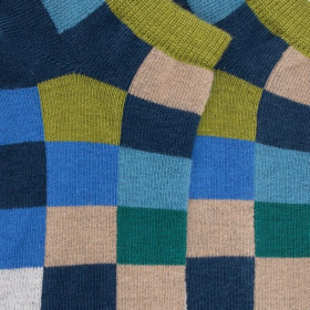 Kinder Socken aus Baumwolle mit Karomuster - Croisette | Doré Doré