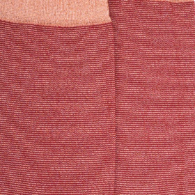 Damensocken aus Wolle mit Mini-Streifen Glanzeffekt - Rot | Doré Doré