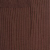 Damensocken gerippte Baumwolle lisle - Holzfarbe | Doré Doré