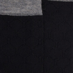 Damensocken aus Wolle mit Lochmuster - Schwarz | Doré Doré