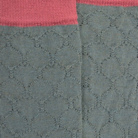 Damensocken aus Wolle mit Lochmuster - Cameleon | Doré Doré