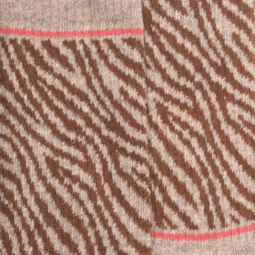 Kindersocken aus Baumwolle mit Zebramuster - Sahara Beige | Doré Doré
