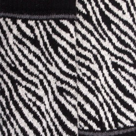 Kindersocken aus Baumwolle mit Zebramuster - Schwarz | Doré Doré