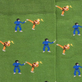 Judo gemusterte Lisle Socken für Herren - Grün | Doré Doré