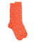 Herren Socken mit Fechtmuster Lisle - Orange