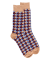Socken für herren aus ägyptischer Baumwolle mit geometrischem Muster - Beige