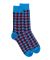 Socken für herren aus ägyptischer Baumwolle mit geometrischem Muster - Blau