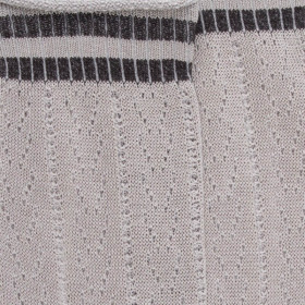 Socken für Damen aus merzerisierter baumwolle mit Lochmuster - Grau | Doré Doré