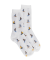 Socken für Kinder aus merzerisierter baumwolle mit Segelmuster - Weiß