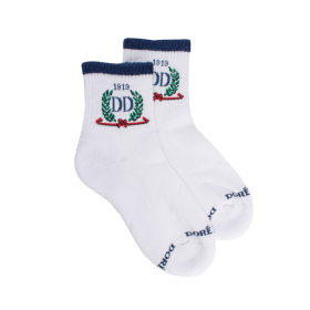 Sportliche kurze Baumwoll'Frottee-Socken DD 1819 für Kinder - Weiß | Doré Doré