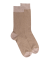 Socken für Herren aus ägyptischer Baumwolle mit verschlungenen Mustern - Sahara Beige