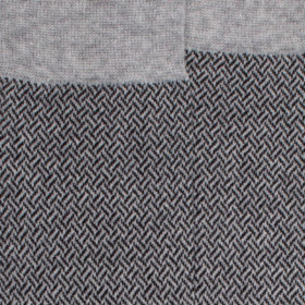Socken für Herren aus ägyptischer Baumwolle mit verschlungenen Mustern - Grau | Doré Doré