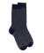 Socken für Herren aus ägyptischer Baumwolle mit verschlungenen Mustern - Blau