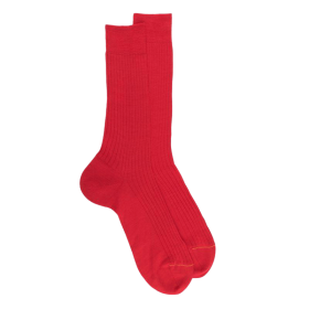 Luxus Socken aus Wolle - Rot