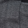 Wollsocken mit glänzenden Mini-Streifen - Schwarz und Silber