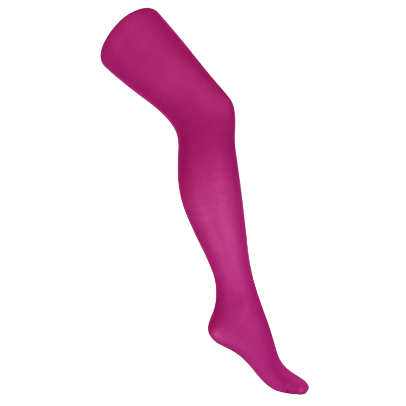 Gemusterte blickdichte Strumpfhose - Microfaser 50 DEN - Violett