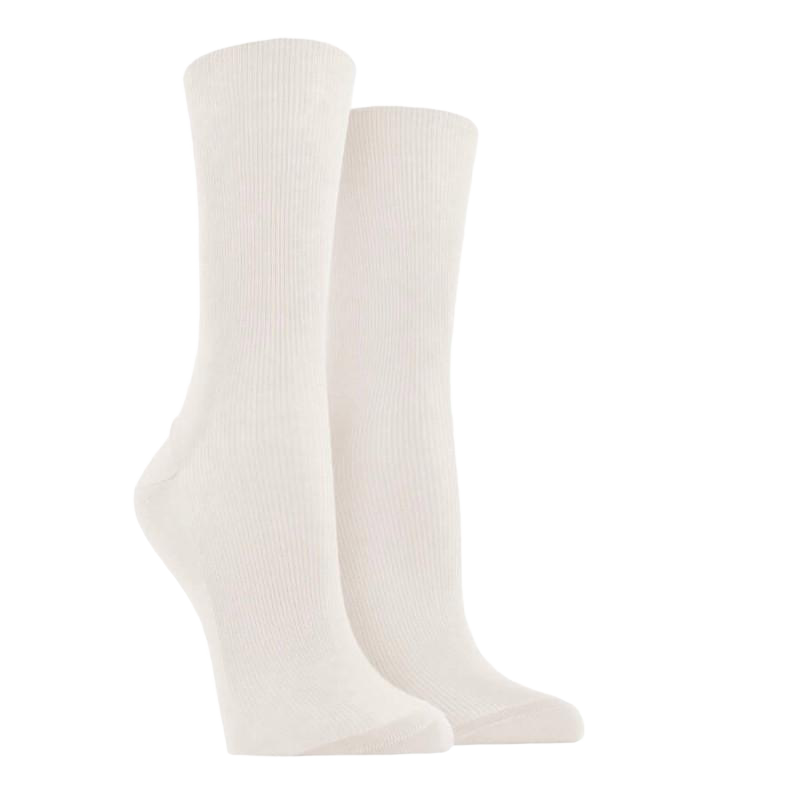 Damensocken mit empfindlichen Beinen ohne elastischen Bund aus schottischem Garn - Ecru | | Doré Doré