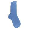 Herren Socken aus gerippter Baumwolle Lisle - Hellblau