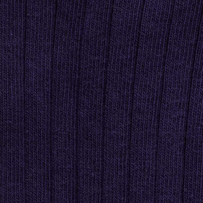 Hohe gerippte Socken aus weicher Baumwolle für Kinder - Violet || Violett Doré Doré