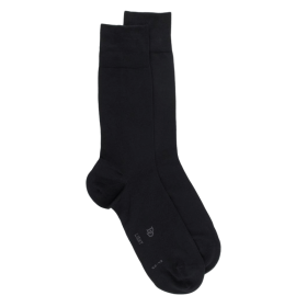 6er-Pack Socken "Light" aus merzerisierter Baumwolle und synthetischem Garn - Schwarz