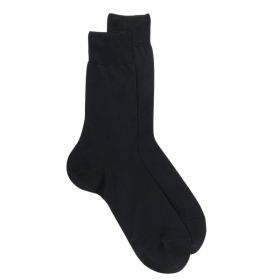 6er-Pack Socken aus merzerisierter Baumwolle - Schwarz