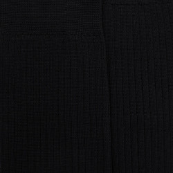 7er pack schwarze Kniestrümpfe aus merzerisierter Baumwolle