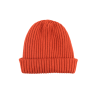 Unisex-Rippstrickmütze aus Wolle, Seide und Kaschmir - Orange