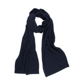Einfarbiger Unisex-Schal aus Wolle und Kaschmir - Navy Blau | Doré Doré