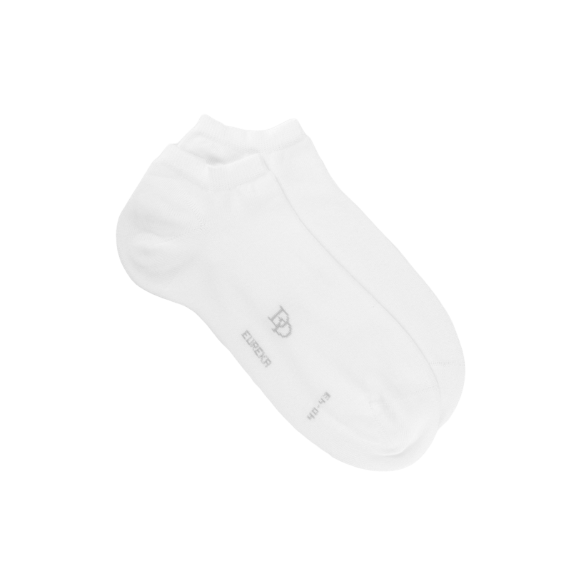 Sneakersocken aus Ägyptischer Baumwolle - Weiß