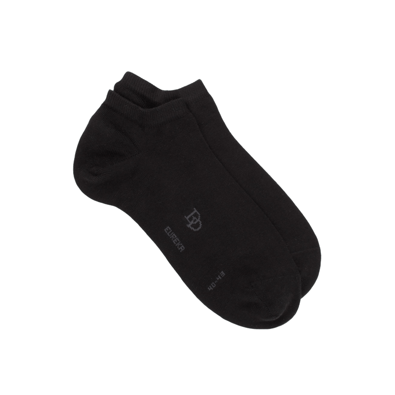 Sneakersocken aus Ägyptischer Baumwolle - Schwarz