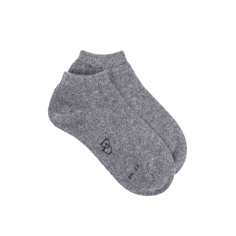 Sneakersocken aus Wolle und Kaschmir - Grau