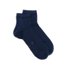 Sneakersocken für Herren aus merzerisierter Baumwolle - Blau