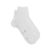 Sneakersocken für Herren aus merzerisierter Baumwolle - weiß