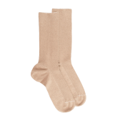 Socken aus Baumwolle Ohne Gummizug - Beige