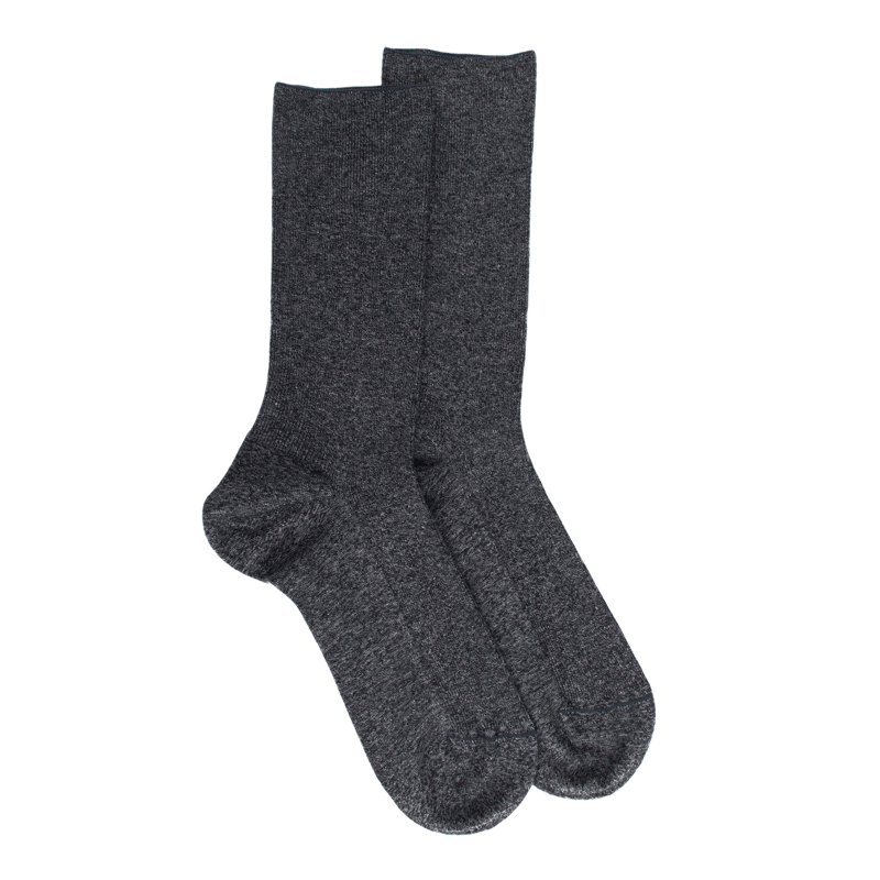Socken aus Baumwolle Ohne Gummizug - Grau